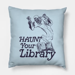Haunt Your Library ● Bookworm Reading Lover Design Pillow