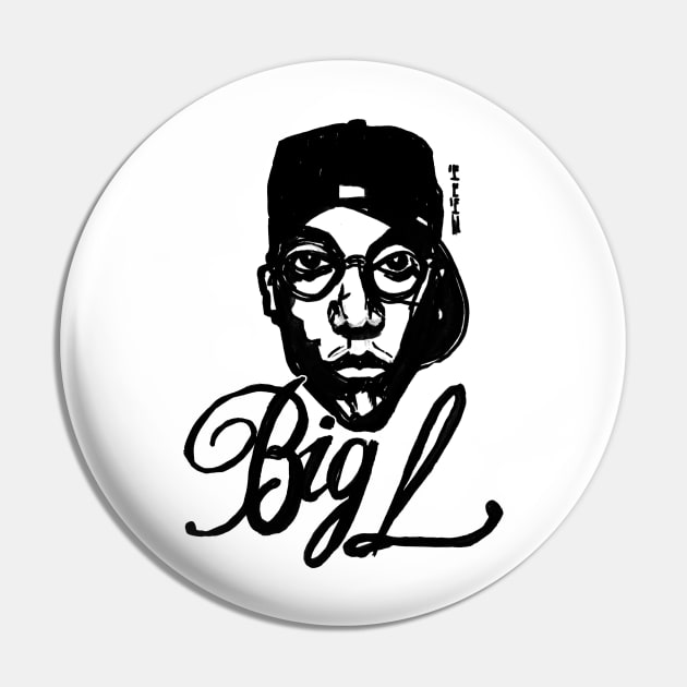 Big L RIP Pin by sketchnkustom