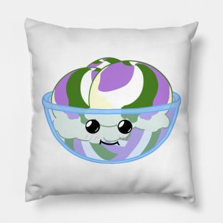 Gender queer ice cream pride Pillow