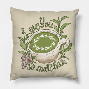 Matcha Latte Love Pillow