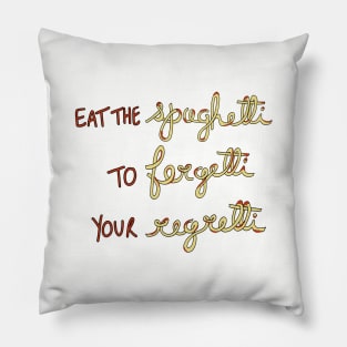 eat the spaghetti Pillow