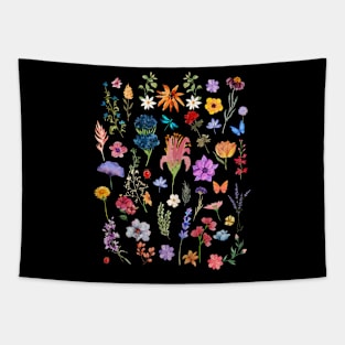 Wild Flower Meadow Cottagecore Aesthetic Tapestry