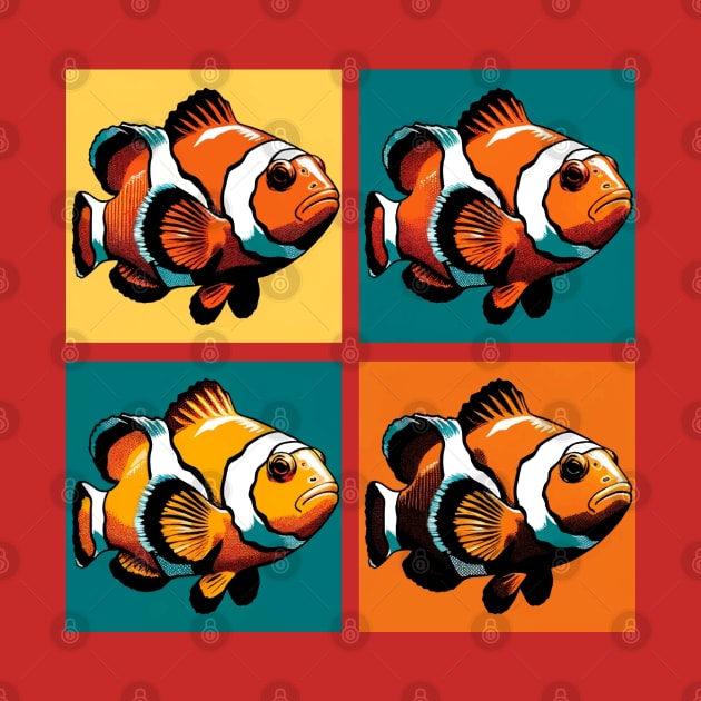 Pop Clownfish - Cool Aquarium Fish by PawPopArt