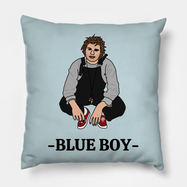 Blue Boy Pillow by Eclipse in Flames