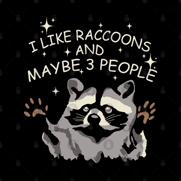 I Like Raccoons And Maybe 3 People by maddude