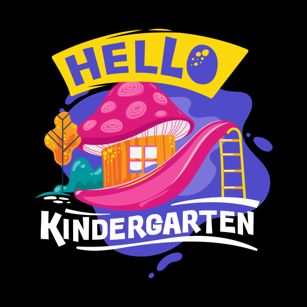 Hello Kindergarten Funny Back To School Gift by Ramadangonim