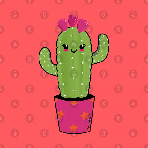 Cactus kawaii by Pendientera