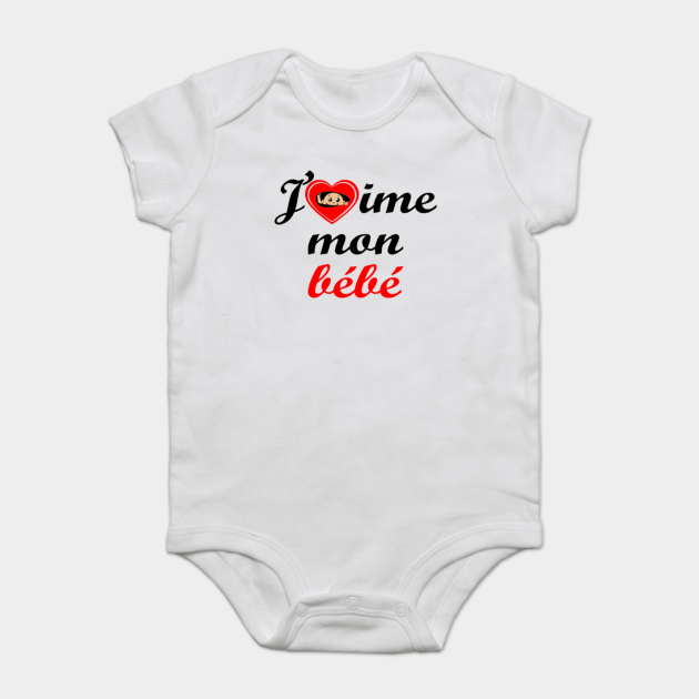 J Aime Mon Bebe Baby Onesie Teepublic