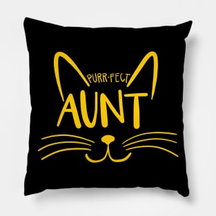 Purr-Fect Aunt Pillow