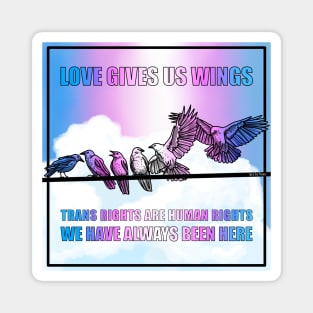 Love Gives Us Wings Magnet