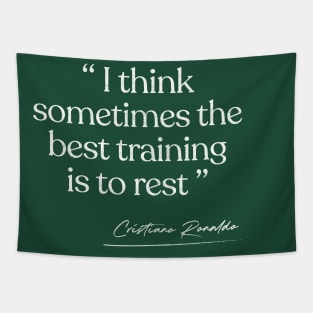 Ronaldo - Soccer/Football Lover Typography Quote Design Tapestry