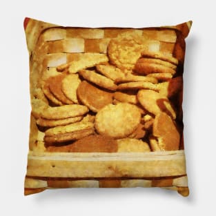 Ginger Snap Cookies in Basket Pillow