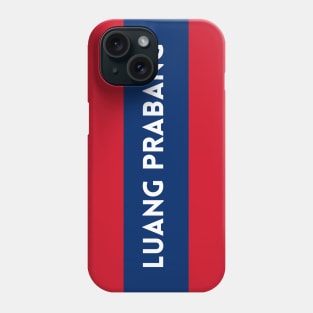 Luang Prabang City in Laos Flag Colors Phone Case