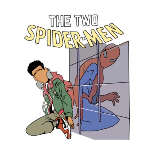 The Two Spider Men Spider Man Into The Spider Verse Kids TShirt