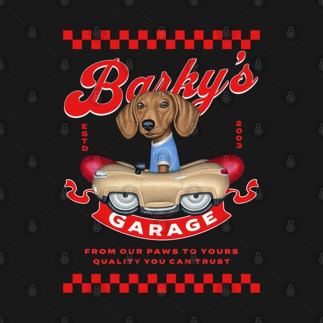 Barkey's Garage by Danny Gordon Art