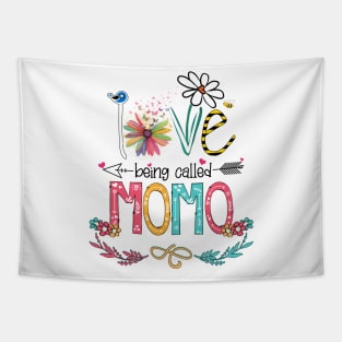 Love Being Called Momo Happy Mother's Day Tapestry