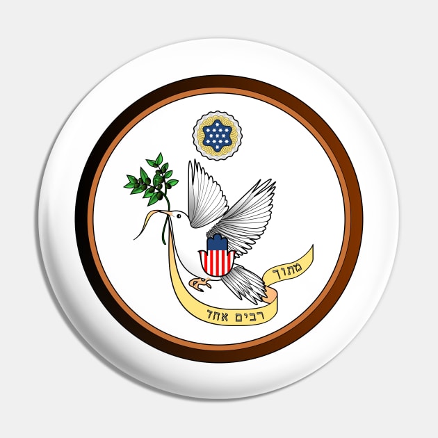 Great Seal of Medinat America (border) Pin by JewWhoHasItAll
