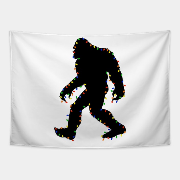 Bigfoot Christmas gift Tapestry by JameMalbie