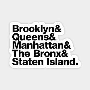 The Five Boroughs Magnet