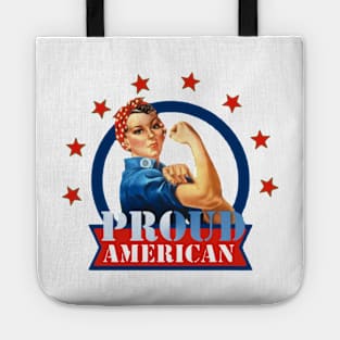 Rosie Riveter Proud American Tote