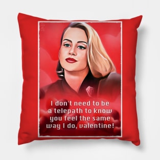 Babylon 5 Talia Winters Telepath Hearts Portrait Pillow