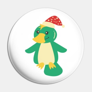 Cute Christmas Platypus Pin