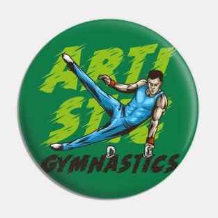 vector of man artistic gymnastic Pin