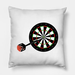 red black target archery design Pillow