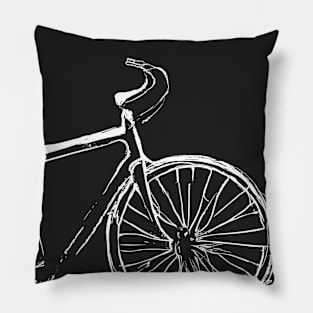 White Bike Pillow