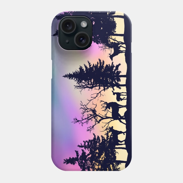 deer in forest Phone Case by theerraticmind