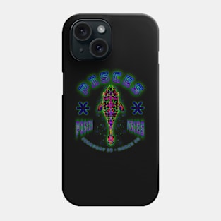 Pisces 7a Black Phone Case