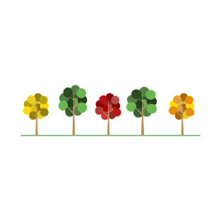 Colorful autumn trees. T-Shirt