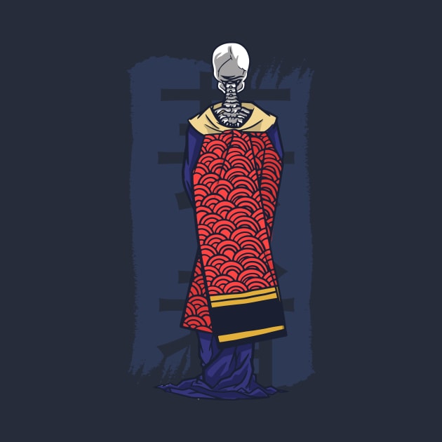 Japanese Skeleton Geisha by SLAG_Creative