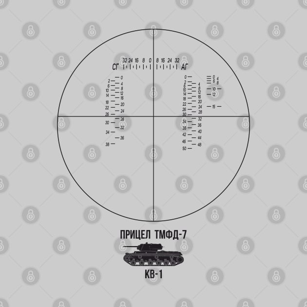 TMFD-7 sight mounted on KV-1 tank (on light) by FAawRay