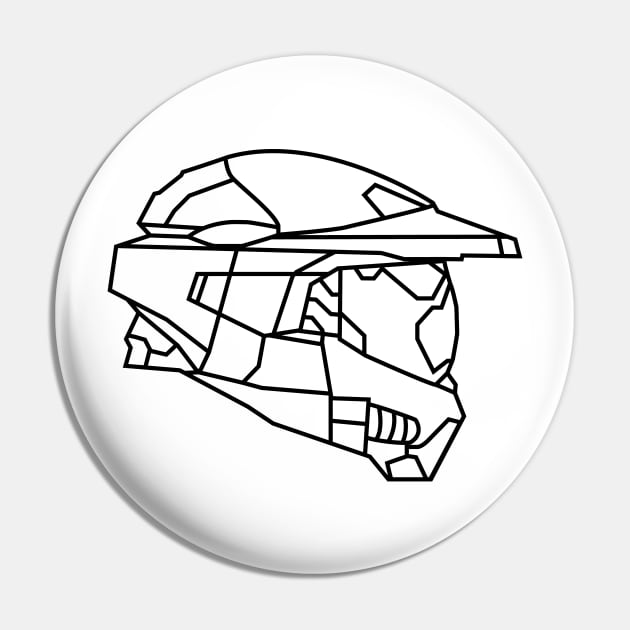 halo helmet drawing