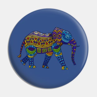 Trippy elephant Pin