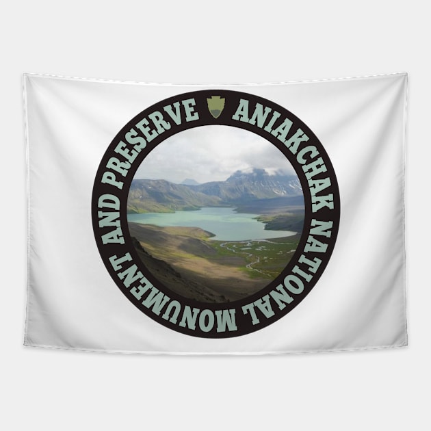 Aniakchak National Monument and Preserve circle Tapestry by nylebuss