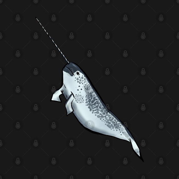 Adorable Leaping Narwhal by Storyfeather