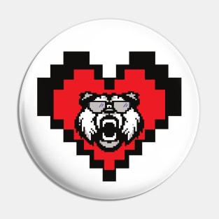 Pixel panda bear Pin