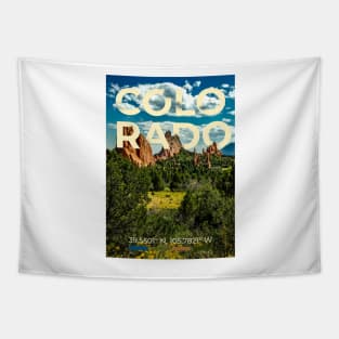 Colorado Travel Poster Tapestry