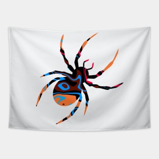 Halloween Color Spider Tapestry