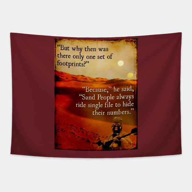 Footprints in the Sand People Tapestry by Thistle997
