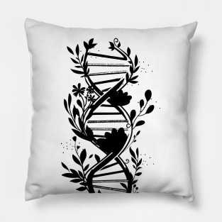 Floral Watercolor DNA flowers trees dna Pillow