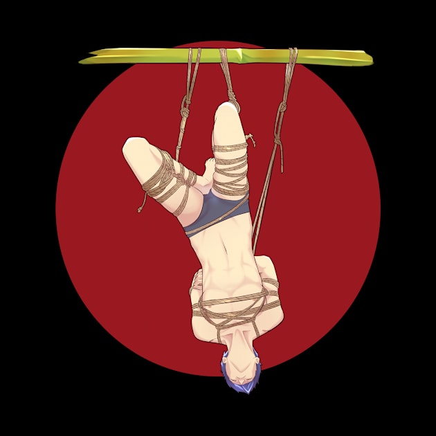 Manga boy in Shibari Suspension by ShibariZone