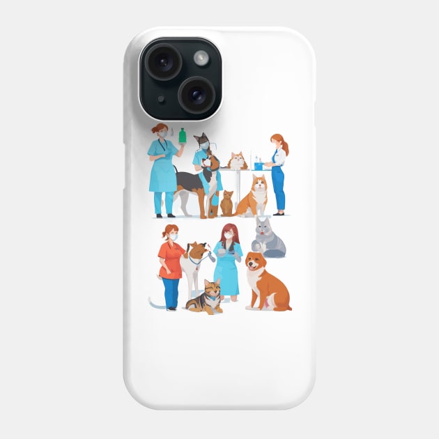 veterinary technician Phone Case by designfurry 