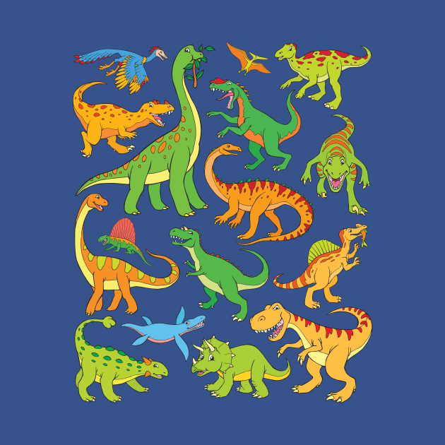 Dinosaur Design for Kids by samshirts