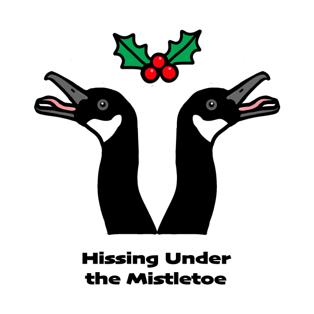 Hissing Under the Mistletoe Geese by Rosie's Rings and Things