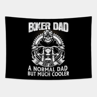 Biker Dad just like normal dad but much cooler Tapestry