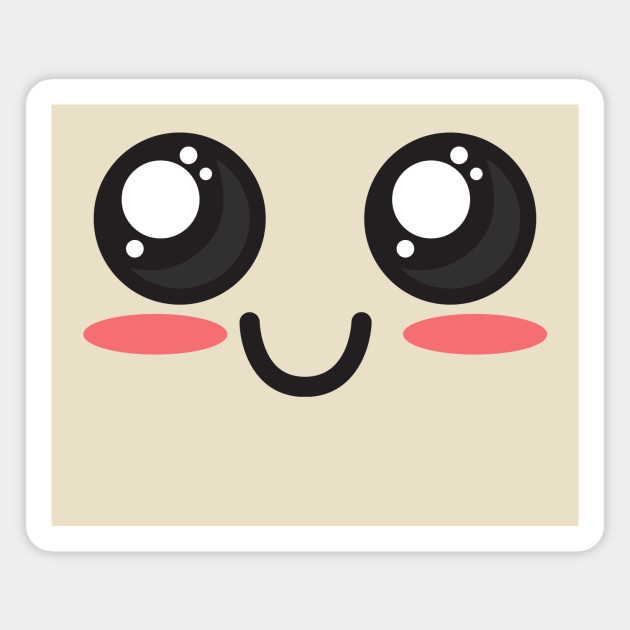 Cute happy smiley face, Happy Anime - Cute Face - Magnet | TeePublic Cute happy smiley face, Happy Anime - Cute Face - Magnet | TeePublic