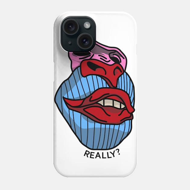 Dude Really Baboon Primate Phone Case by sadpanda